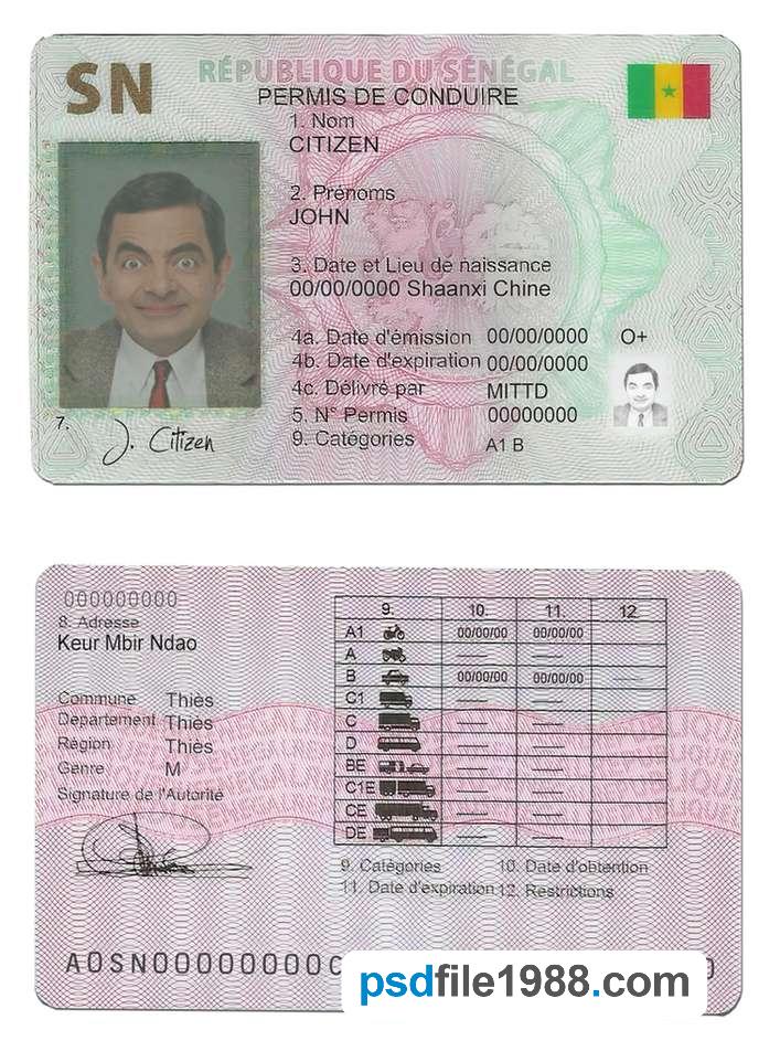 Senegal Driving License